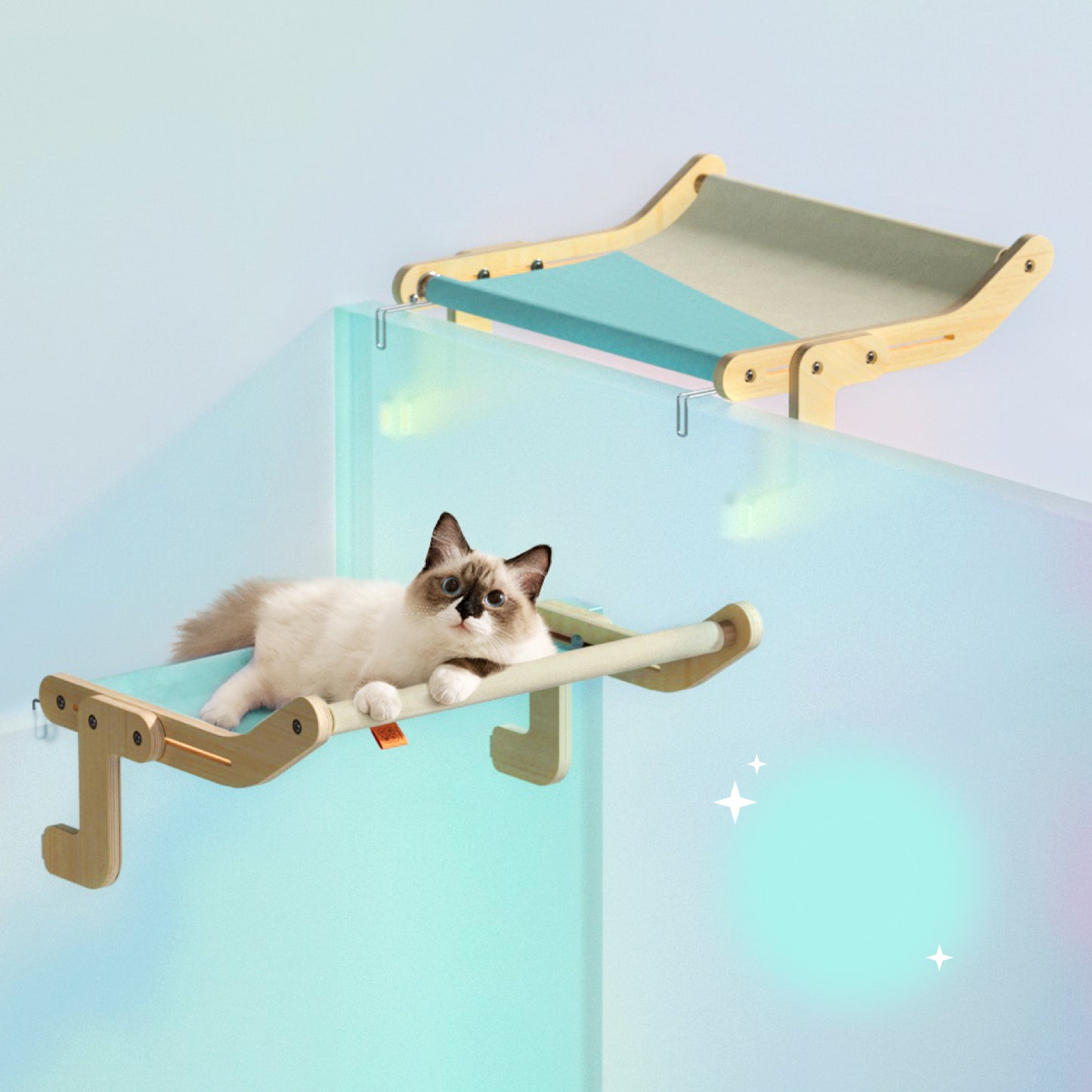 Mewoofun Pet Cat Window Perch 4 Color Wooden Assembly Hanging Bed Cotton Canvas Easy Washable Multi-Ply Plywood New Dropshipping - key words