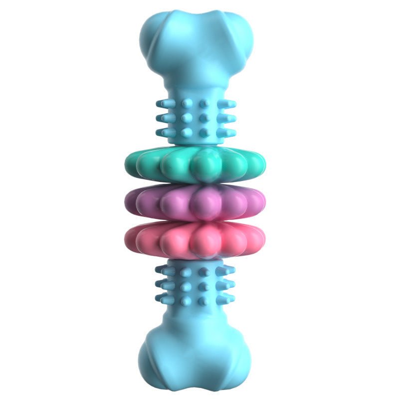 Dog Chew Toy Dog Bone Type Dogs Teeth Cleaning Toys Indestructible TPR Bone Chewing Bite Resistant Teething Toys Pet Products - key words