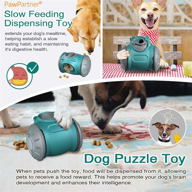 Dog Tumbler Toys Increases Pet IQ Interactive Slow Feeder For Small Medium Dogs Cat Training Balance Car Feeder Pet Toy Pet Products - key words