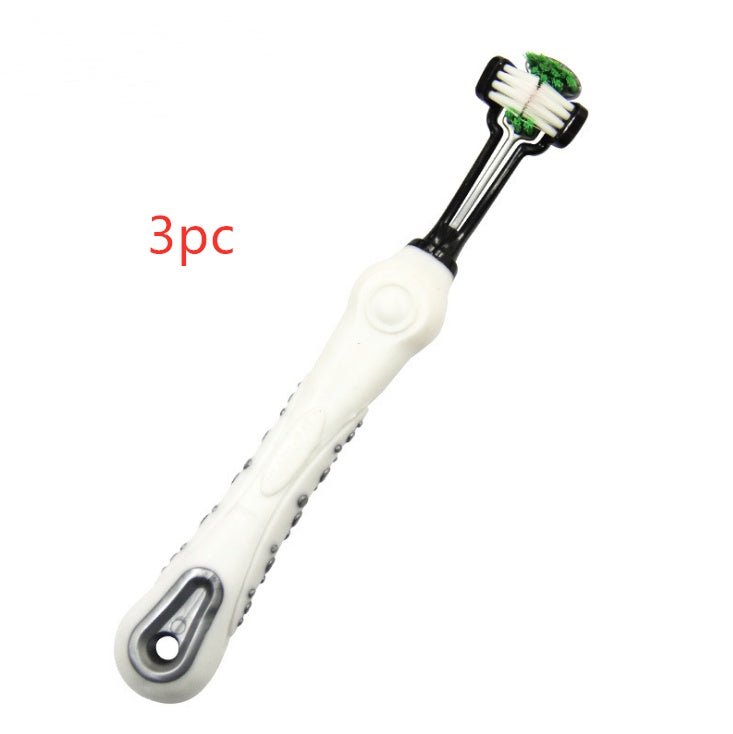 Three Sided Pet Toothbrush Dog Brush Bad Breath Tartar Teeth Care - key words