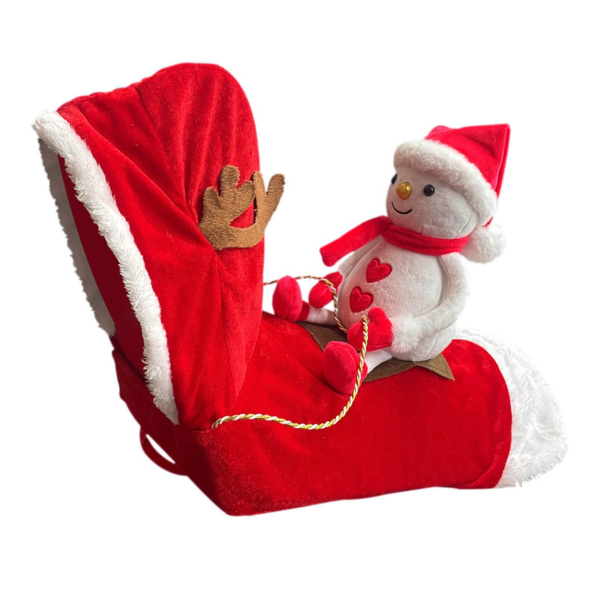 Dog Christmas Clothes Santa Claus Riding Deer - key words