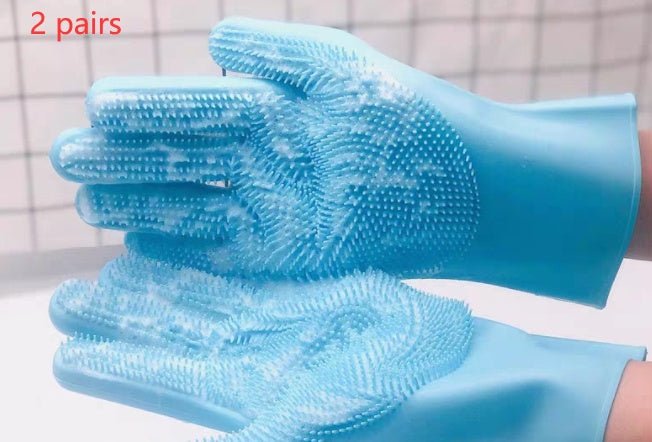Silicone Dog Grooming Hair Comb Puppy Brush Glove Bath Cleaning Brushes Small Dog Cat Massage Pet Grooming Gloves - key words