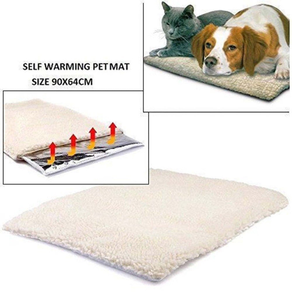 Self Heating Dog Cat Blanket Pet Bed Thermal Washable No Electric Blanket Super Soft Puppy Kitten Blanket Beds Mat - key words