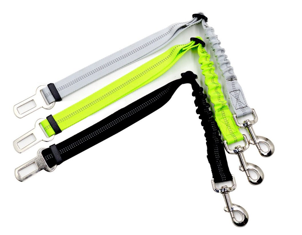Adjustable Dog Seat Belt Dog Car Seatbelt Harness Leads Elastic Reflective Safety Rope - key words