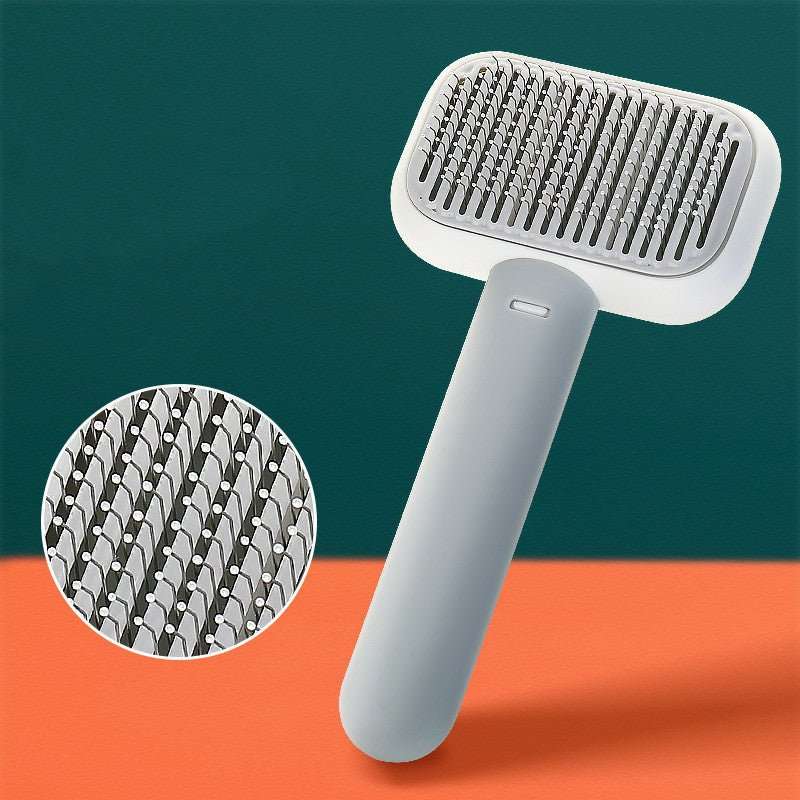 New Pet Cat Dog Hair Brush Hair Massage Comb Open-Knot Brush Grooming Cleaning Tool Stainless Steel Comb - key words