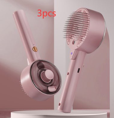 Animal Hair Remover Brush Dog And Cat Steam Brush Pet Self Cleaning Dog Brush Grooming Removes Cat Hairs Cat Dog Accessories Pet Products - key words