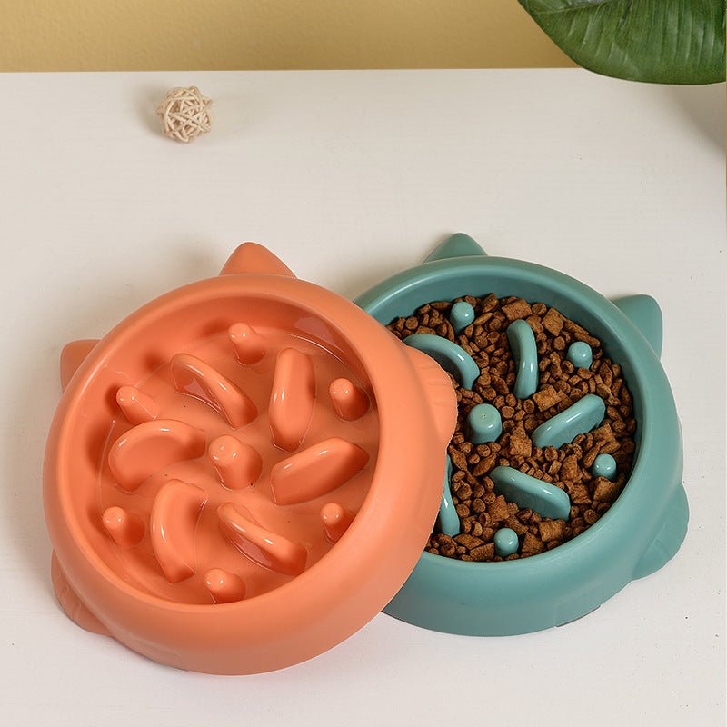 Pet Dog Cat Slow Feeder Bowls Anti Choking Slow Feeder Dish Bowl Home Dog Eating Plate Anti Gulping Bowl Supplies - key words