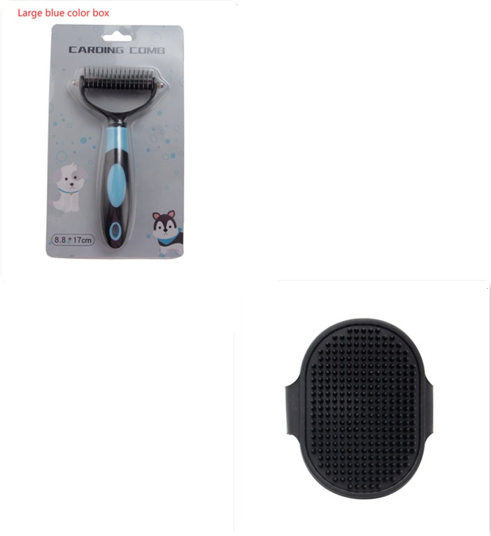 Pets Dematting Comb Pet Dog Cleaning Hair Removal Comb - key words