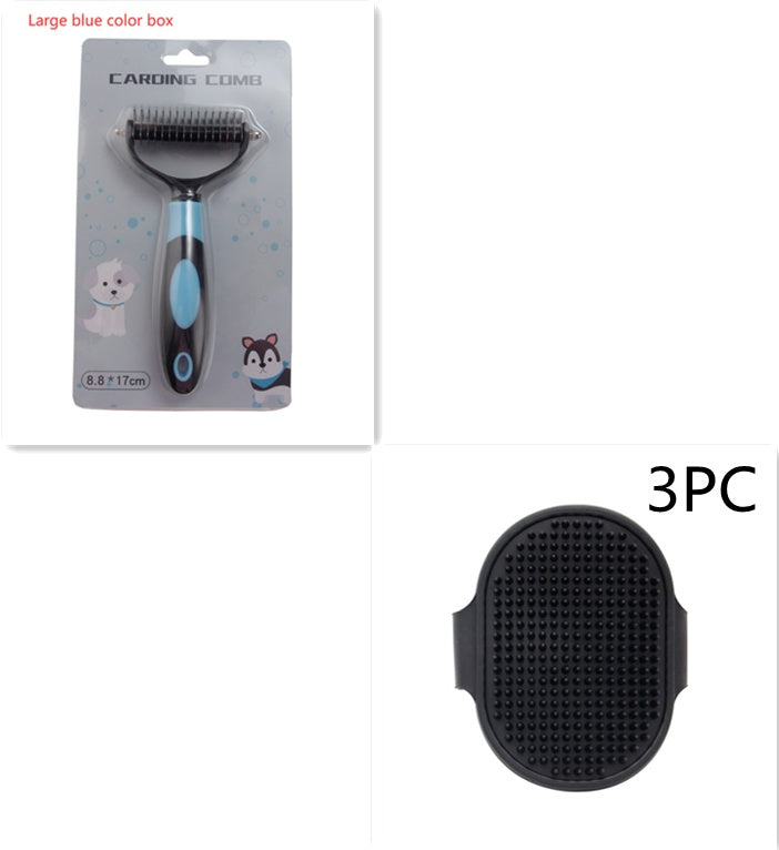 Pets Dematting Comb Pet Dog Cleaning Hair Removal Comb - key words