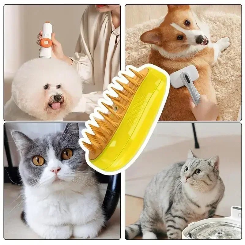 3 - in - 1 Electric Spray Cat Hair Brush - Everpeakgoods