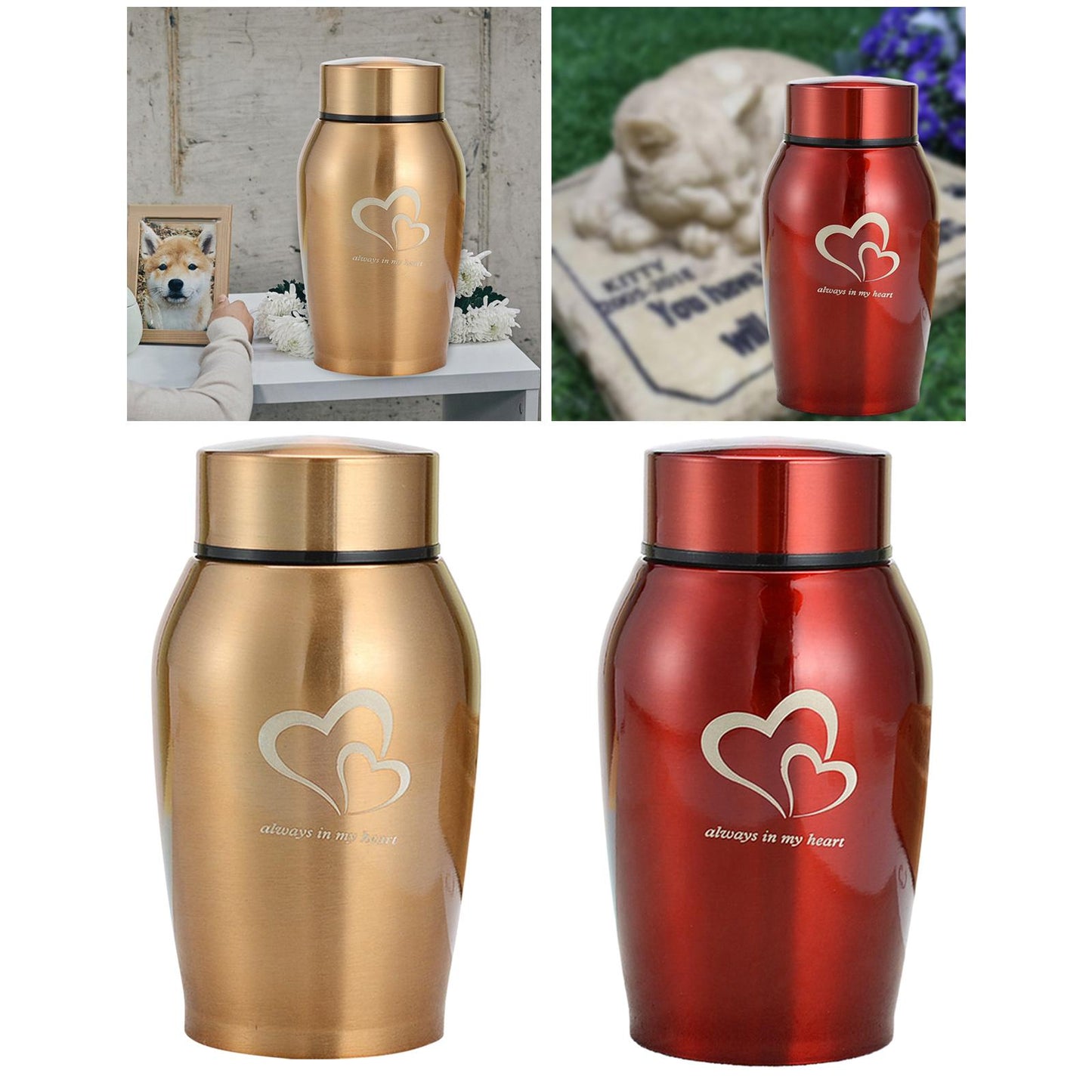 Memorials Pet Urn Storage Container Portable Keeping Precious Memories Memorial Ash Holder for Rabbit Dogs Kitty Cat Kitten - key words