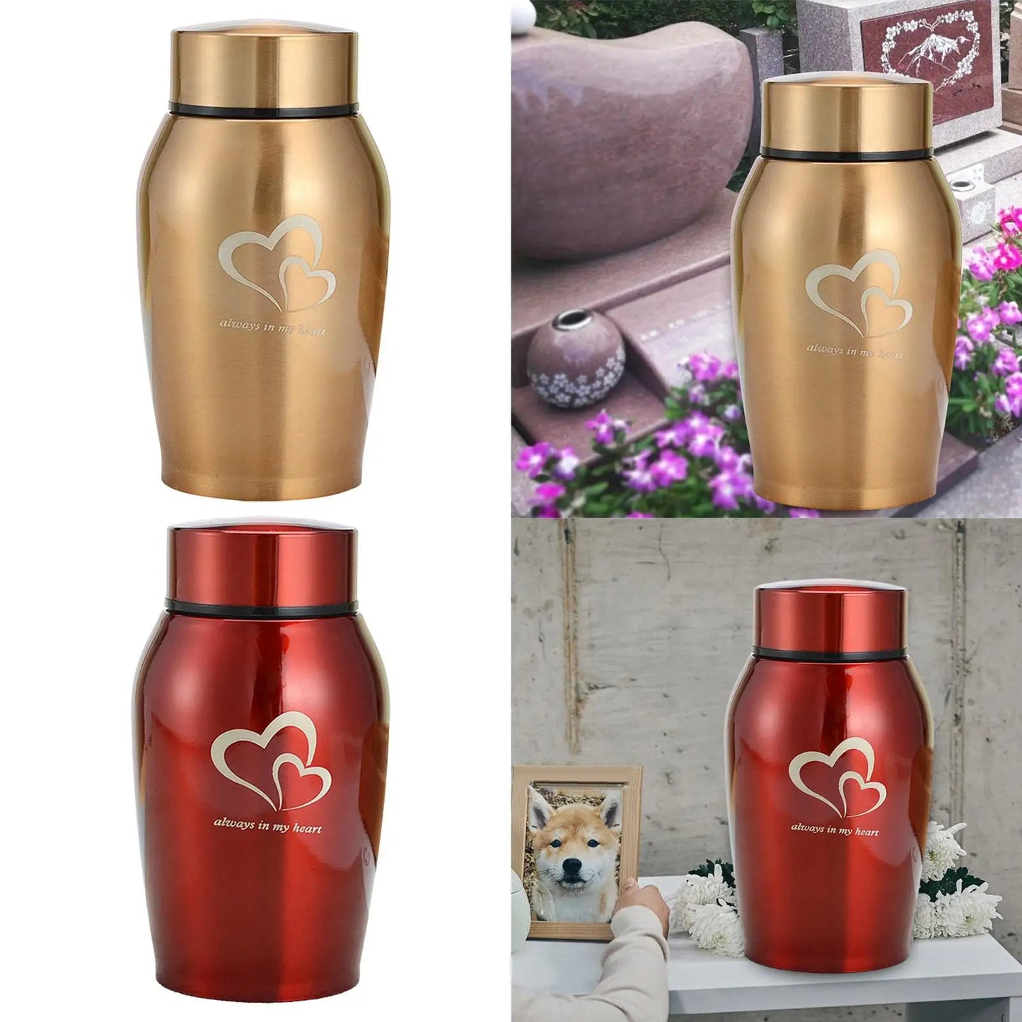 Memorials Pet Urn Storage Container Portable Keeping Precious Memories Memorial Ash Holder for Rabbit Dogs Kitty Cat Kitten - key words