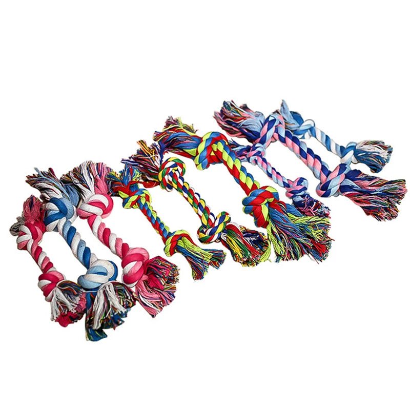 1 Pcs Random Pet Puppy Chew Toy Cotton Knot Rope Molar Toy Durable Hemp Rope Knot Dog Toy Pet Teeth Cleaning Supplies - key words