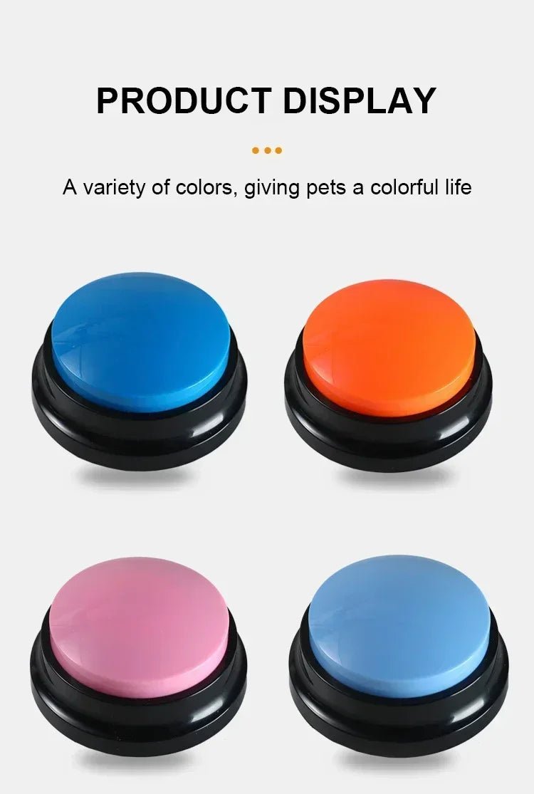 Personalized Sound Buzzers Recordable Answer Buzzers Talking Button Dogs Button for Communication Dog Training - key words