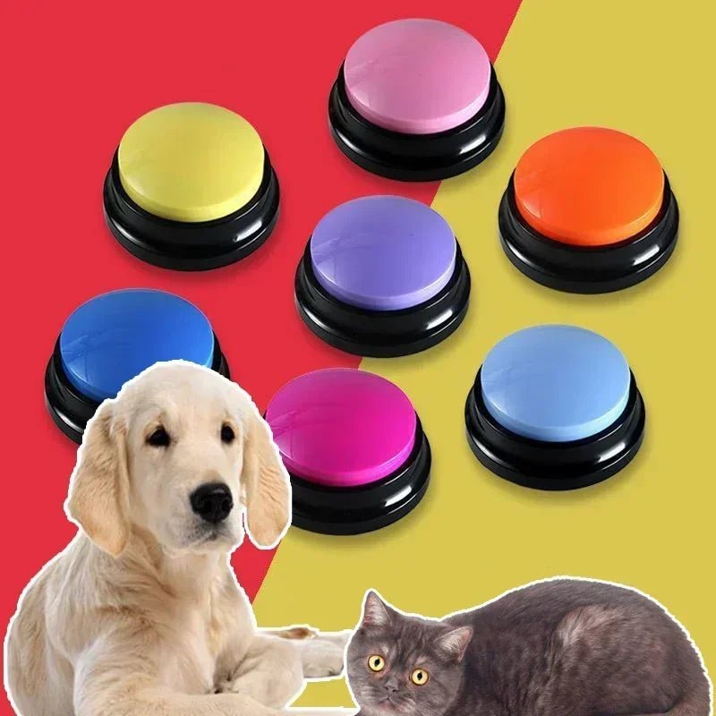Personalized Sound Buzzers Recordable Answer Buzzers Talking Button Dogs Button for Communication Dog Training - key words