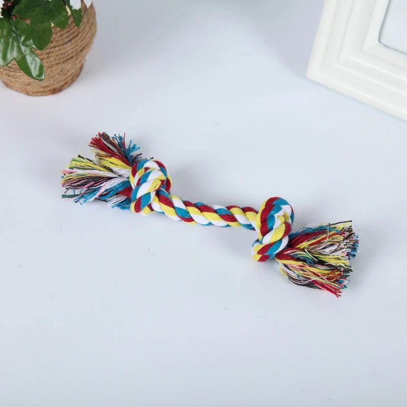 1 Pcs Random Pet Puppy Chew Toy Cotton Knot Rope Molar Toy Durable Hemp Rope Knot Dog Toy Pet Teeth Cleaning Supplies - key words