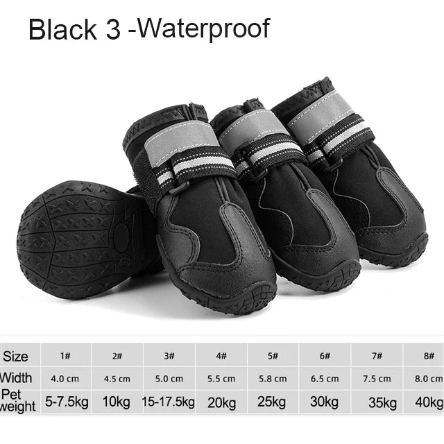 4pcs/set Pet Dog Shoes - Everpeakgoods