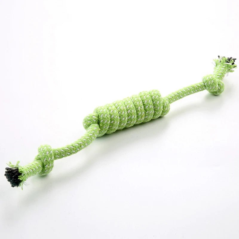 1Pcs Cotton Chew Pets dogs Toys Puppy Durable Braided Bone Knot Rope 27CM Tooth Cleaning Tool Pet Products Dropshipping Center - key words
