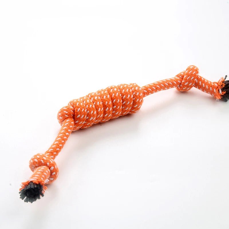 1Pcs Cotton Chew Pets dogs Toys Puppy Durable Braided Bone Knot Rope 27CM Tooth Cleaning Tool Pet Products Dropshipping Center - key words