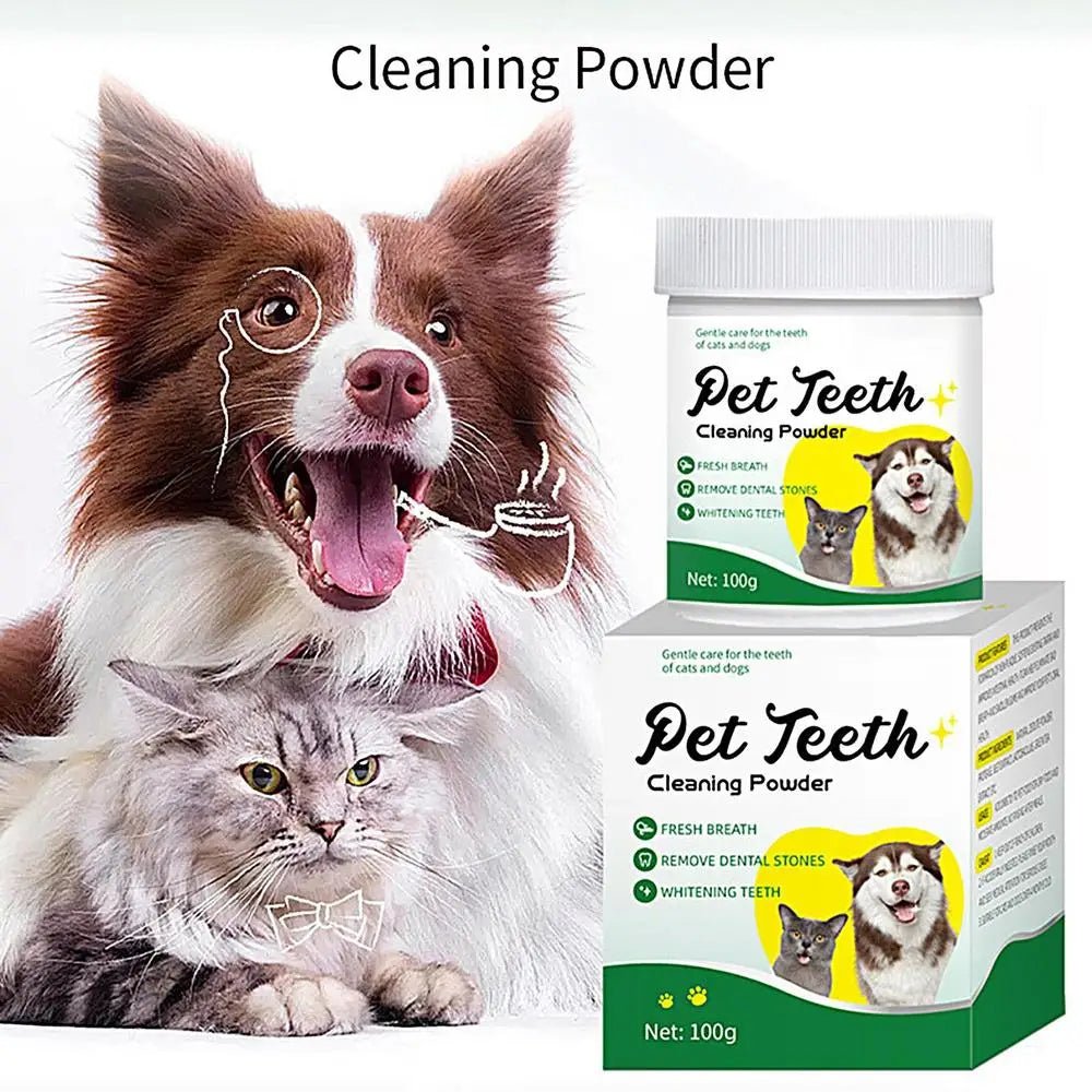 Food grade canine tooth cleaning powder, advanced care 100g formula, small and medium-sized canine tooth powder - key words