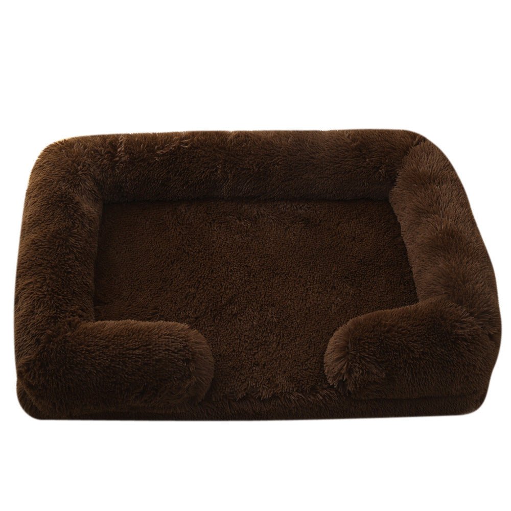 Plush Round Pet Bed Dog Bed Winter - key words