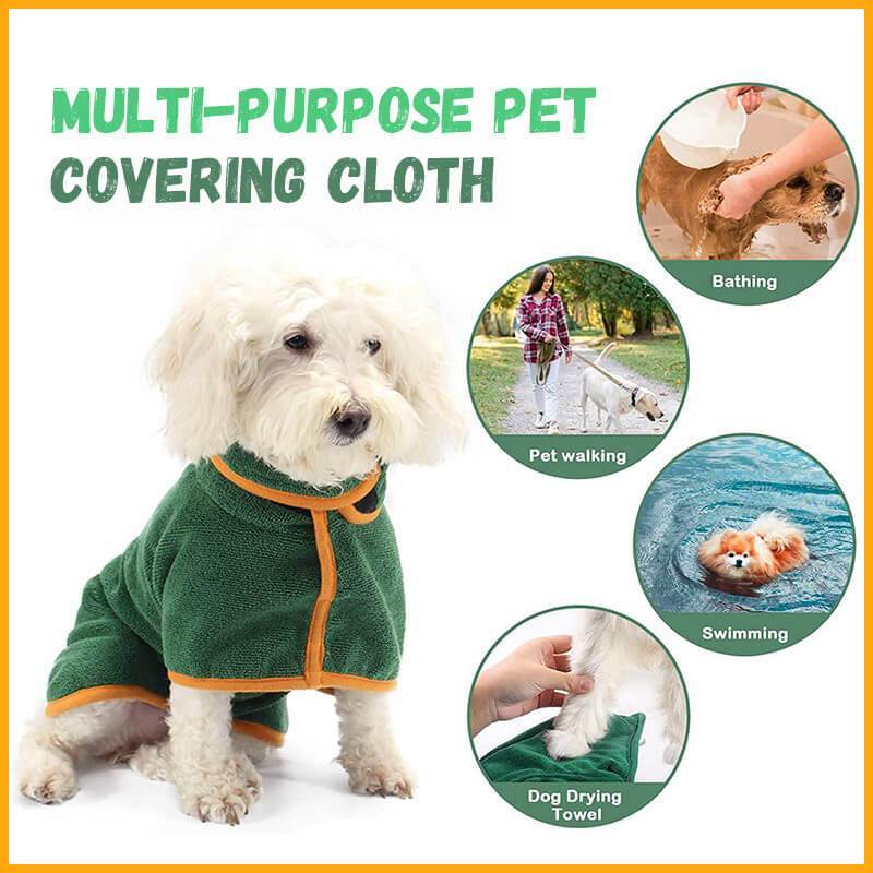 Absorbent Pet Bathrobe With Waist - wrapped Microfiber - Everpeakgoods