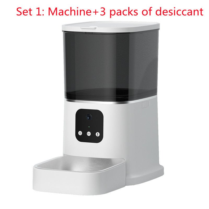 Pet Automatic Feeder Large Capacity Smart Voice Recorder APP Control Timer Feeding Cat Dog Food Dispenser With WiFi Pet Bowl - key words