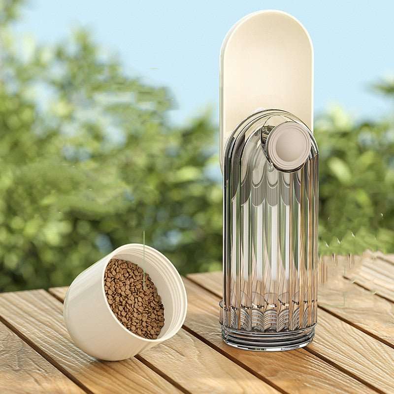 2 In 1 Pet Water Cup Segment Design Green Dog Walking Portable Drinking Cup Dog Feeding Supplies Pet Supplies Dog Walking Water Feeder Pets Products - key words