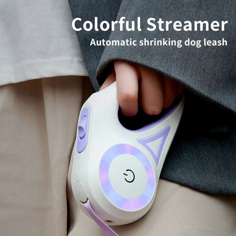 Dog Leash Retractable Leash And Dog Collar Spotlight Automatic Pet Dog Cat Traction Rope For Small Medium Dogs Pet Product - key words
