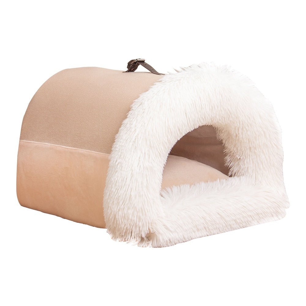 New Splice Portable Pet Nest Portable Autumn And Winter Warm Dog Nest Moisture-proof Long Fur Cat Nest Cross Border Pet Nest - key words