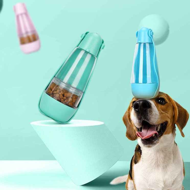 Everpeakgoods Cat and Dog Water Food Dispenser Portable