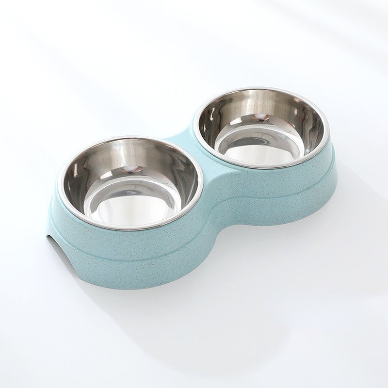 Double Pet Bowls Dog Food Water Feeder Stainless Steel Pet Drinking Dish Feeder Cat Puppy Feeding Supplies Small Dog Accessories - key words