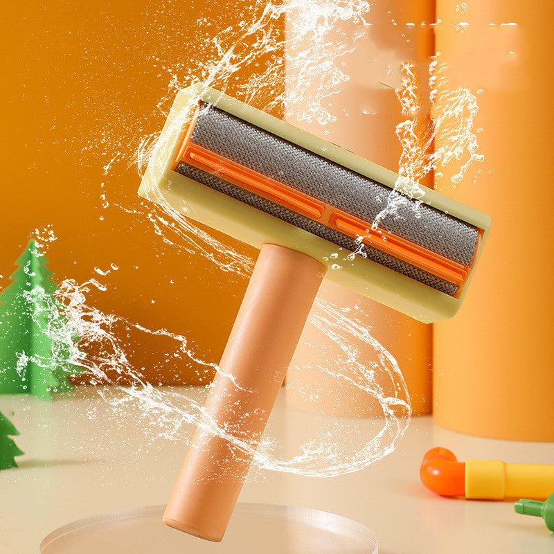 New Pet Hair Roller Remover Lint Brush 2-Way Dog Cat Comb Tool Convenient Cleaning Dog Cat Fur Brush Base Home Furniture Sofa - key words