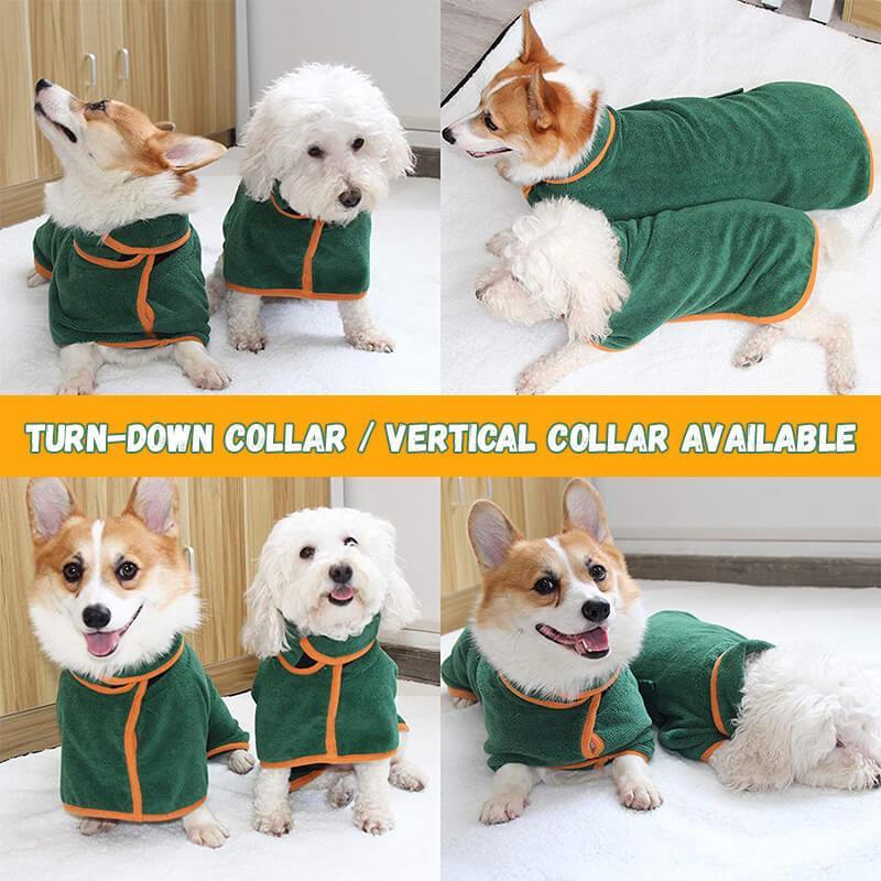 Absorbent Pet Bathrobe With Waist - wrapped Microfiber - Everpeakgoods