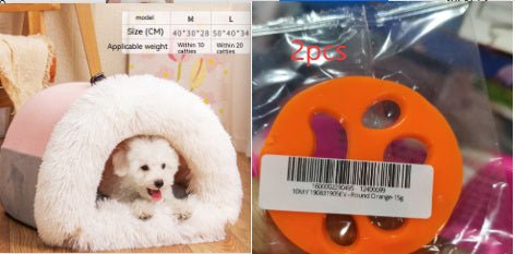 New Splice Portable Pet Nest Portable Autumn And Winter Warm Dog Nest Moisture-proof Long Fur Cat Nest Cross Border Pet Nest - key words