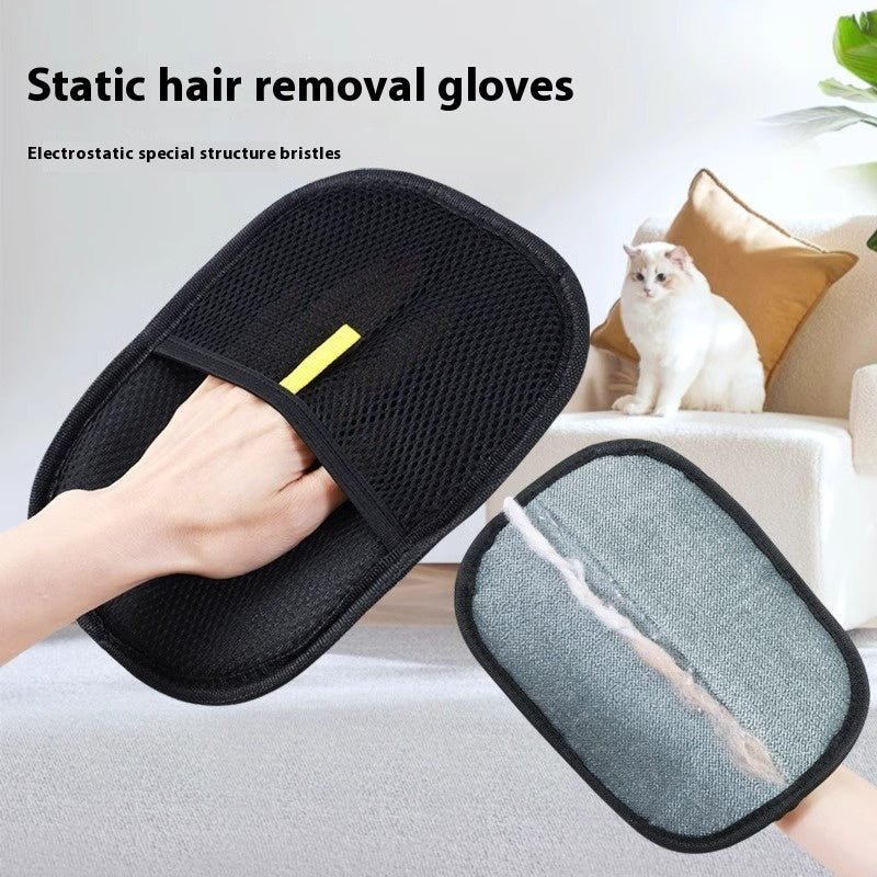 Pet Hair Remover Mitt Pet Hair Remover Gloves Deshedding Brush Glove For Dog Cat Rabbit With Long Short Curly Hair - key words