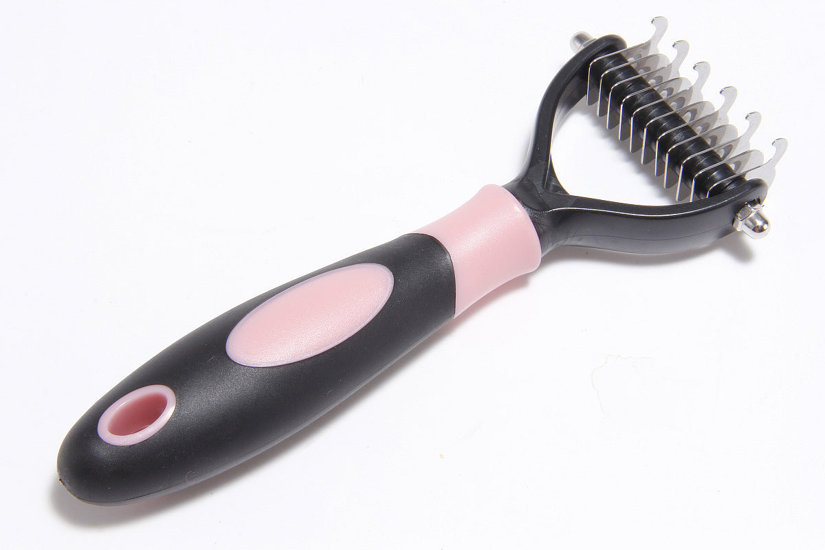 Pets Dematting Comb Pet Dog Cleaning Hair Removal Comb - key words