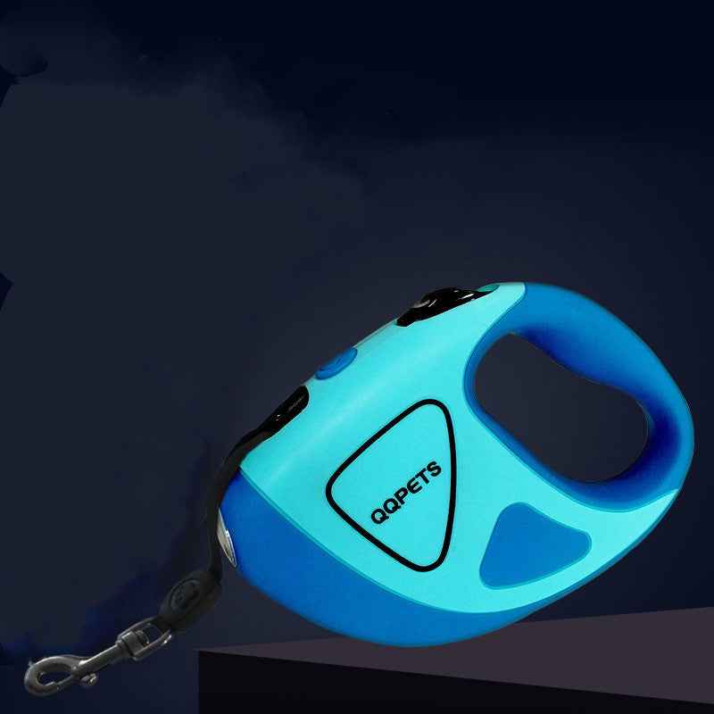 Pet Dog Automatic Retractable Fiber Leash Night Safety LED Shining Automatic Stretching Dog Hand Holding Rope Pet Supplies - key words