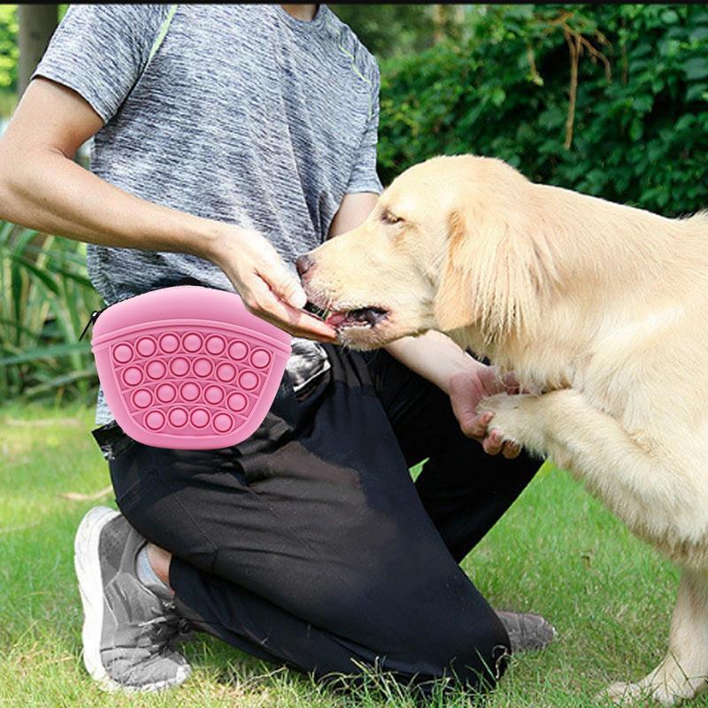 Bag Silicone Feed Dogs Treat Pouch Pet Training Bag Bundle Pocket Waist Pack Pet Portable Dog Training Waist Bag Treat Snack Bait Dogs Soft Washable Outdoor Feed Storage Pouch Food Reward Silica Bags - key words