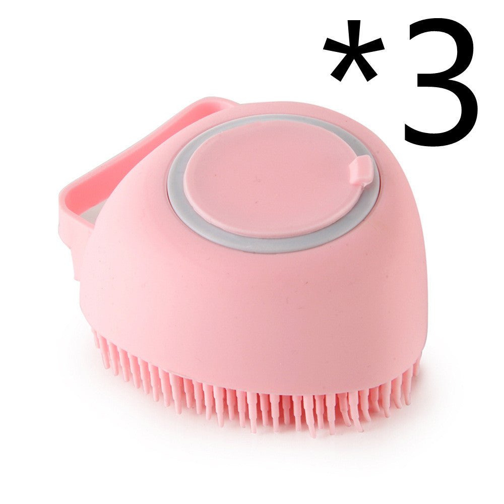 Silicone Dog Bath Massage Gloves Brush Pet Cat Bathroom Cleaning Tool Comb Brush For Dog Can Pour Shampoo Dog Grooming Supplies - key words