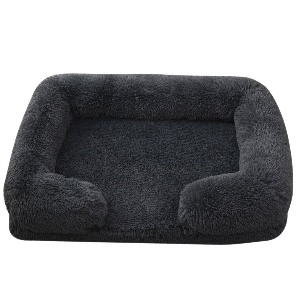 Plush Round Pet Bed Dog Bed Winter - key words