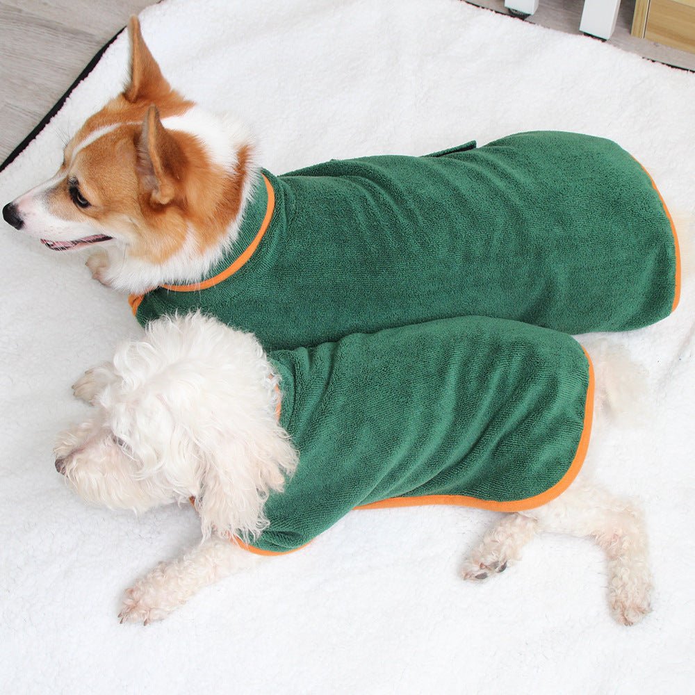 Absorbent Pet Bathrobe With Waist - wrapped Microfiber - Everpeakgoods