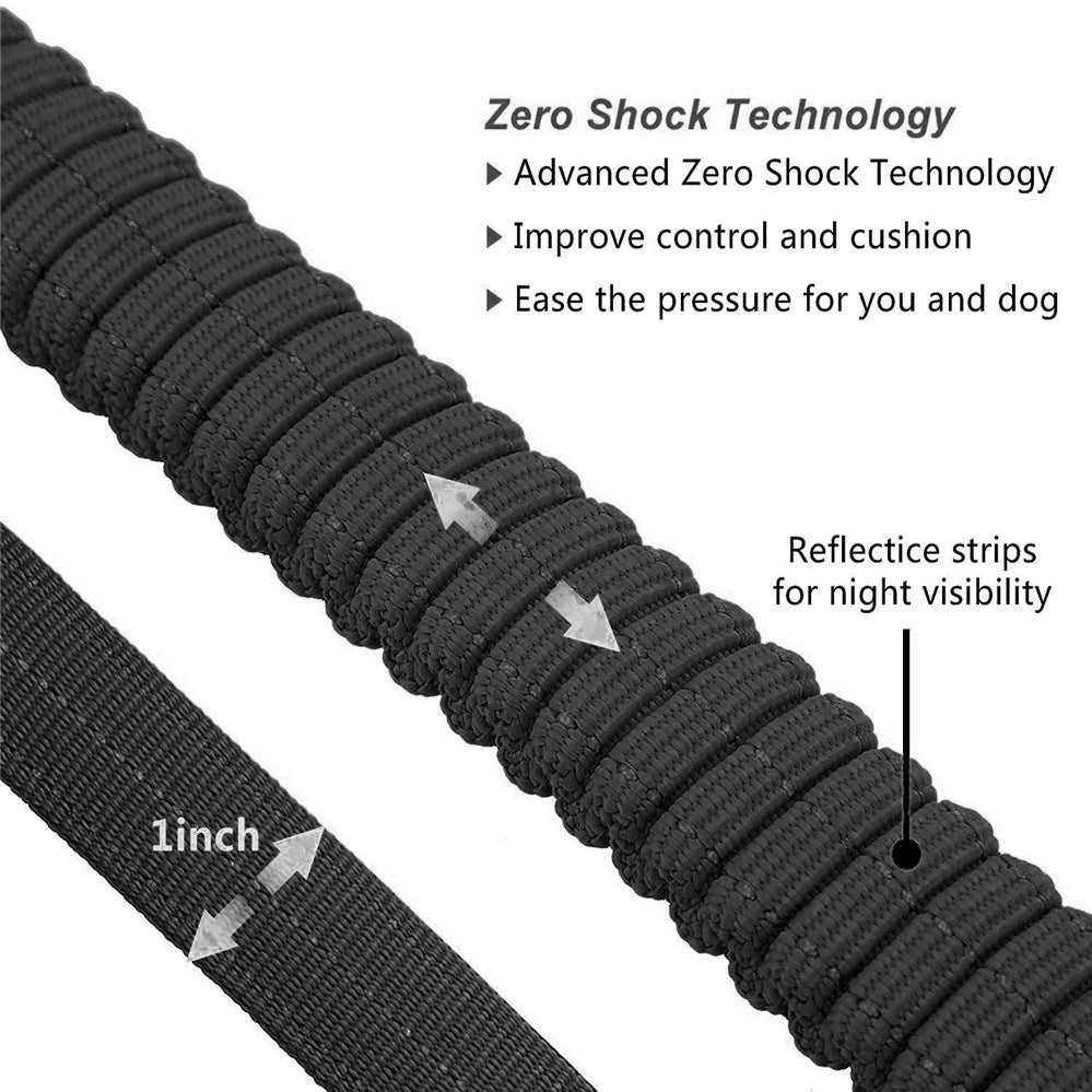 Dog Leash, Dog Leash For Large Dogs, Multifunctional Dog Leashes For Medium Dogs, Adjustable Dog Leash With Car Seatbelt, 4-6 FT Strong Bungee Dog Leash - key words