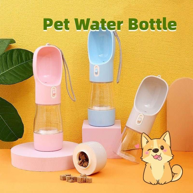 Pet Dog Water Bottle Feeder Bowl Portable Water Food Bottle Pets Outdoor Travel Drinking Dog Bowls Water Bowl For Dogs - key words