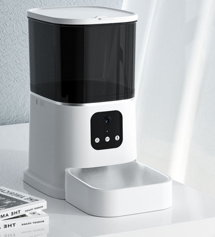 Pet Automatic Feeder Large Capacity Smart Voice Recorder APP Control Timer Feeding Cat Dog Food Dispenser With WiFi Pet Bowl - key words