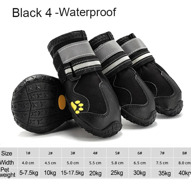 4pcs/set Pet Dog Shoes - Everpeakgoods