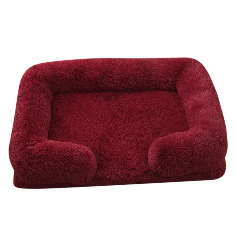 Plush Round Pet Bed Dog Bed Winter - key words