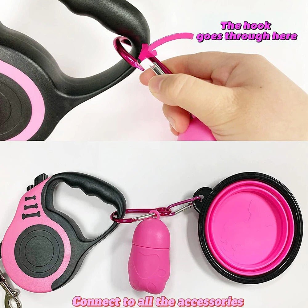 3m And 5m Durable Dog Leash Automatic Retractable Nylon Cat Lead Extension Puppy Walking Running Lead Roulette For Dogs Pet Products - Everpeakgoods