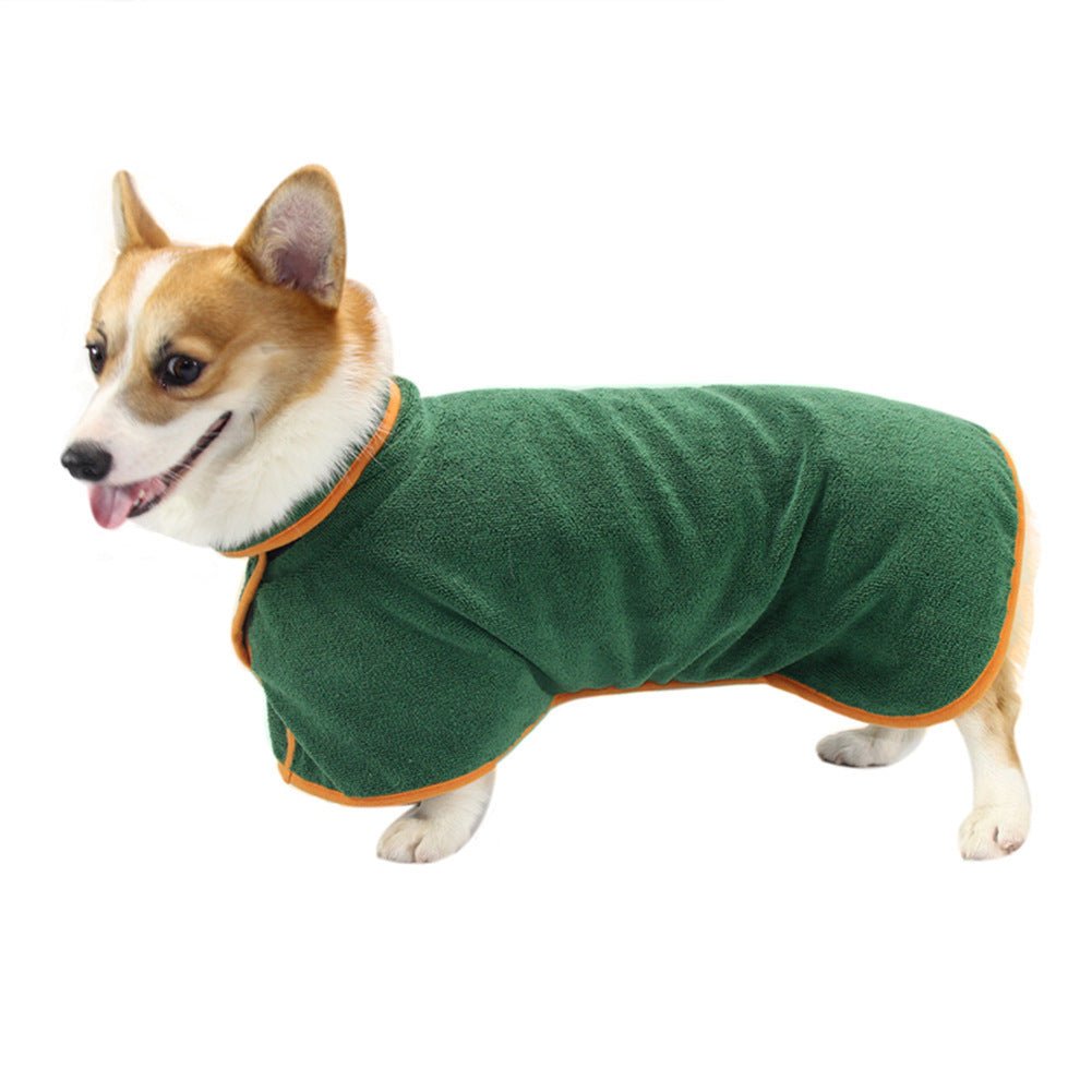 Absorbent Pet Bathrobe With Waist - wrapped Microfiber - Everpeakgoods