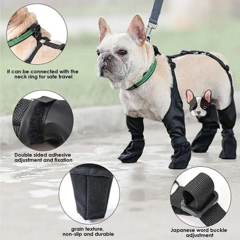 Waterproof Dog Shoes Adjustable Dog Boots Pet Breathbale Shoes For Outdoor Walking Soft French Dog Shoes Pets Paws Protector Pet Products - key words